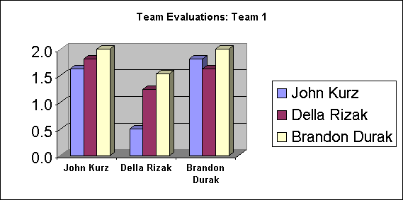 ChartObject Team Evaluations: Team 1